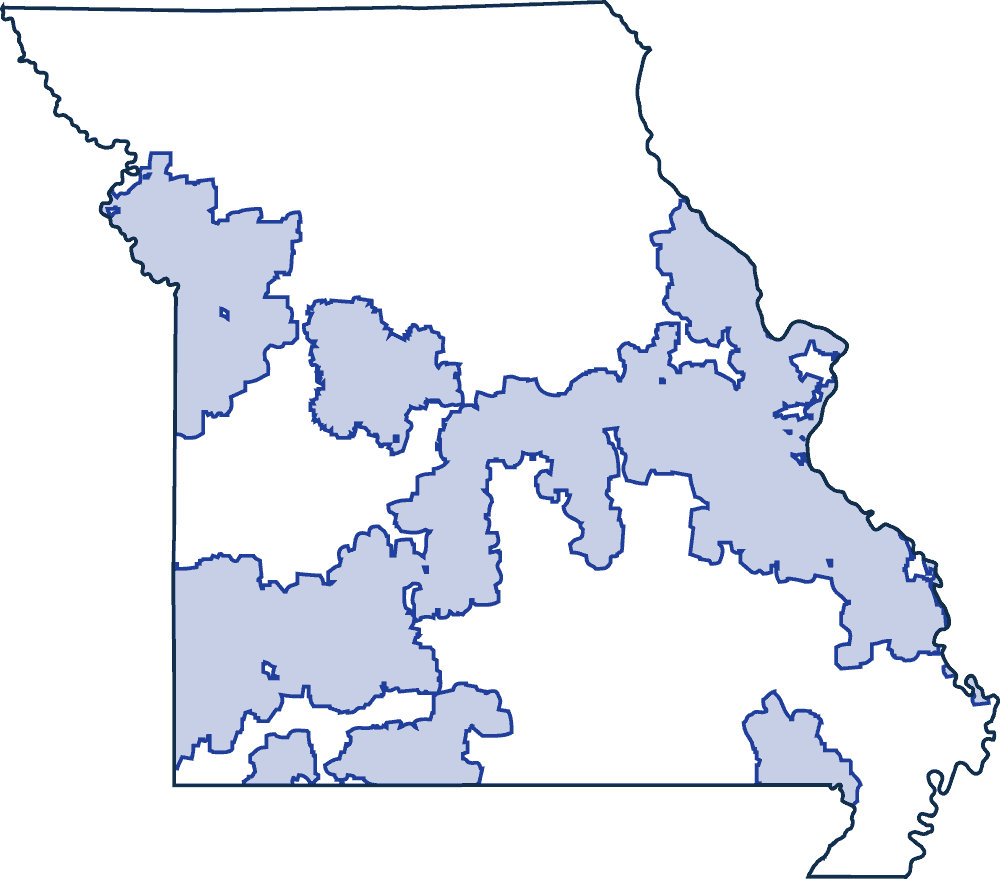 Missouri Service Area Map